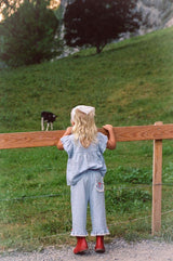 Dora Pant - Sky Gingham