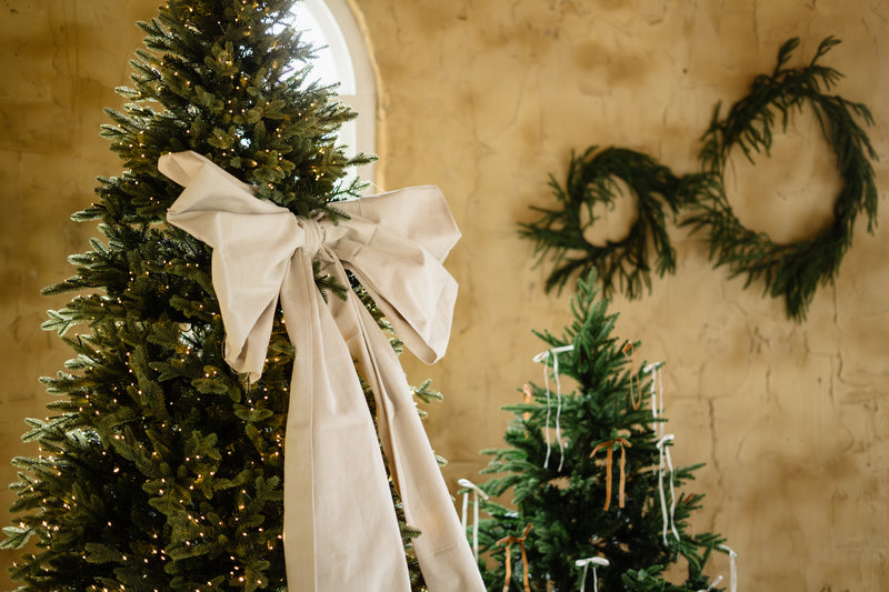 Handmade Canvas Christmas Bow