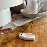 Rectangle Ceramic Incense Holder - Milk