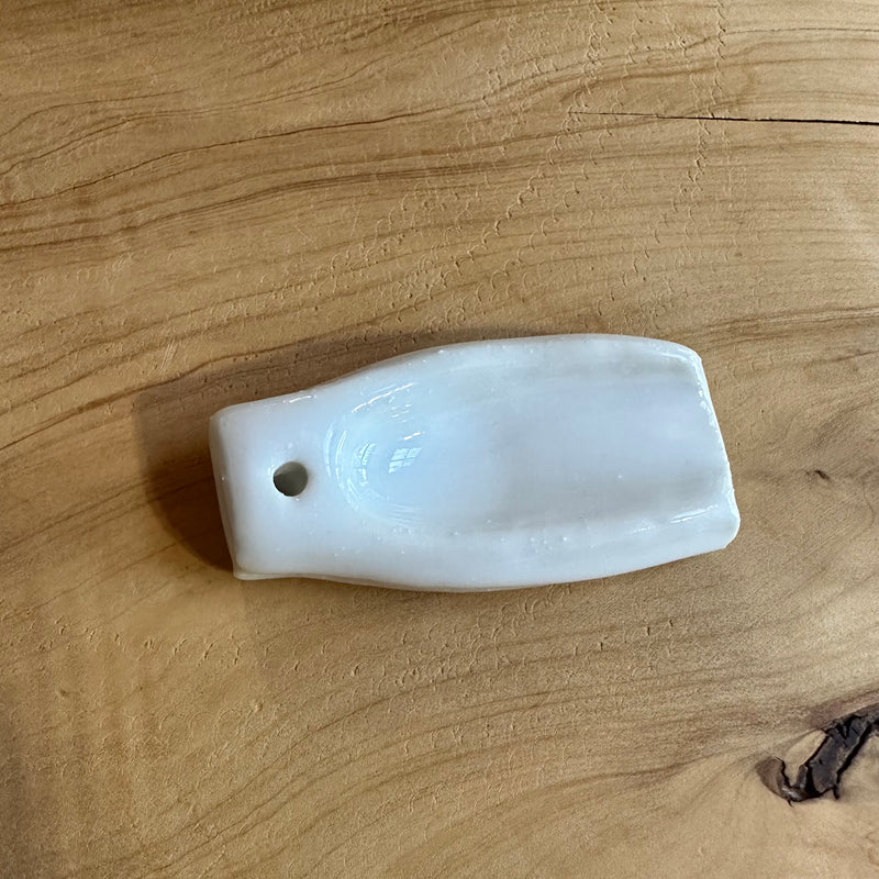 Rectangle Ceramic Incense Holder - Milk