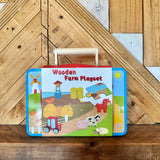Farm Playset With Puzzle In Tin
