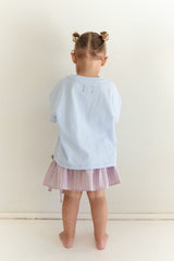 Patchwork Tee - Sky