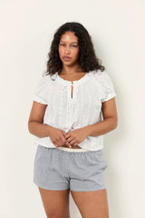 Jasmine Blouse - Blanc