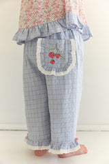 Dora Pant - Sky Gingham