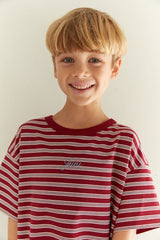 Zion Tee - Cherry Stripe