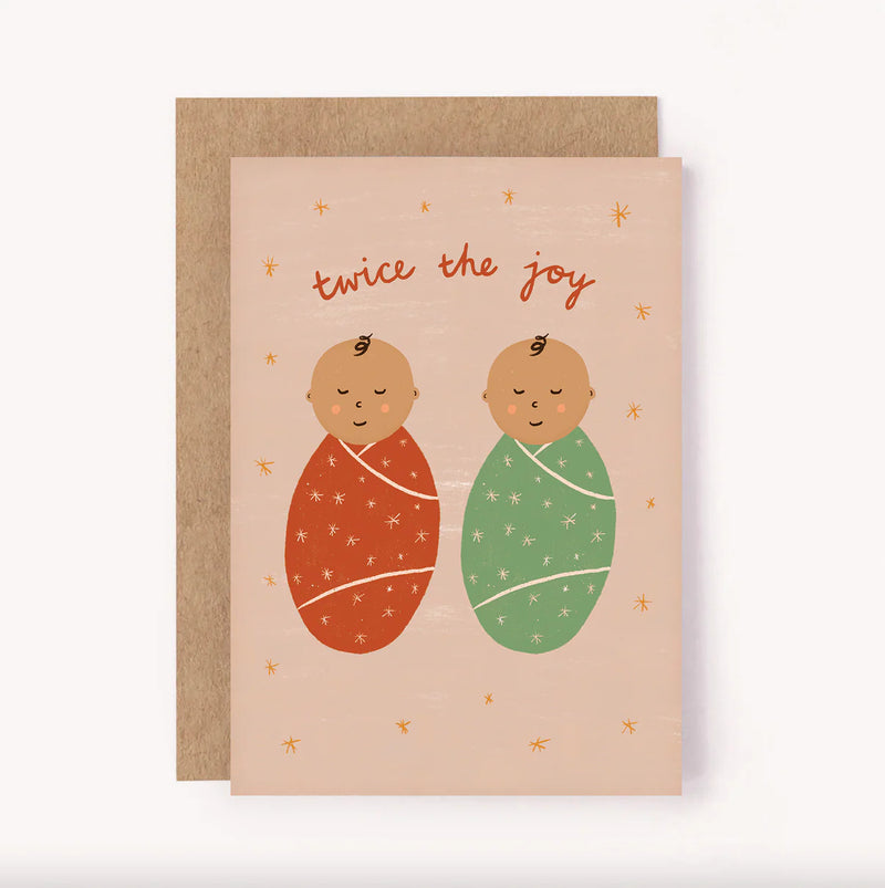Twins! New Baby Card
