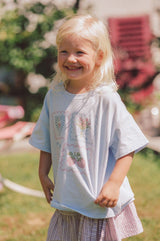 Patchwork Tee - Sky