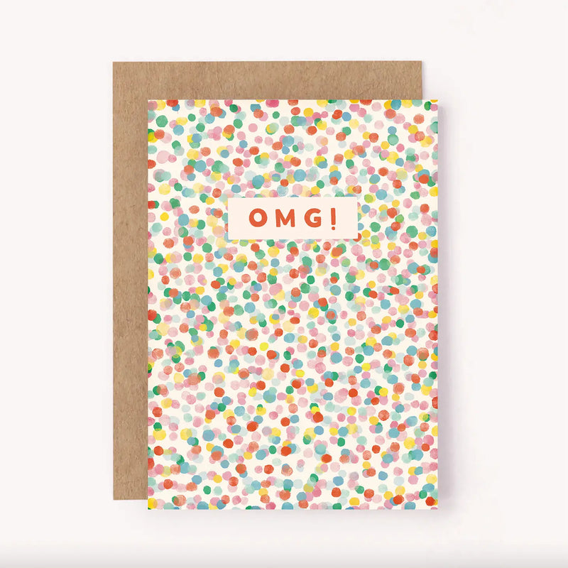 OMG Confetti - Celebration Card