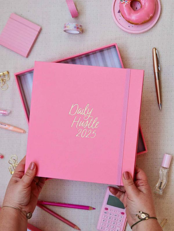 2025 Daily Hustle Planner - Pink