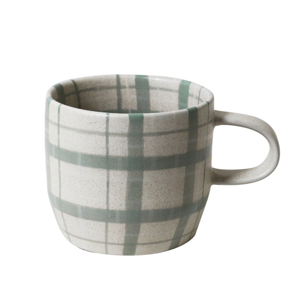 Duck Egg Check Mug  | Cat's Pyjamas