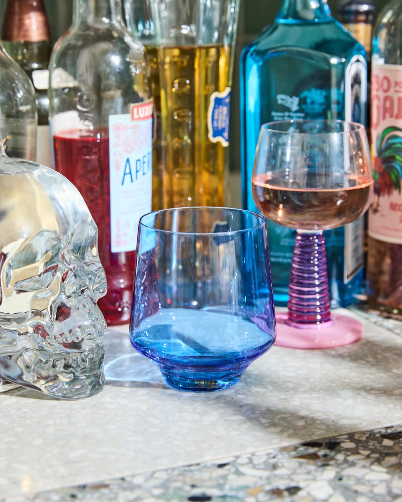 Blue Robin Tumbler Glass 2P Set