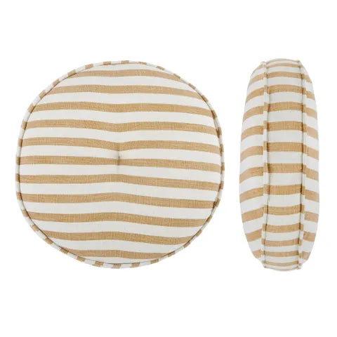 Montauk Round Cotton Cushion - Sand