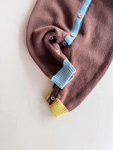 Cotton Knit Romper | Brown/Blue/Green
