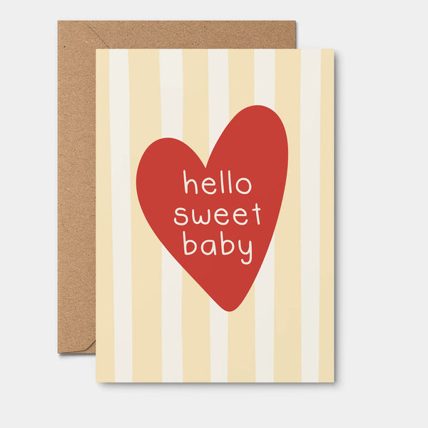 Hello Sweet Baby Card