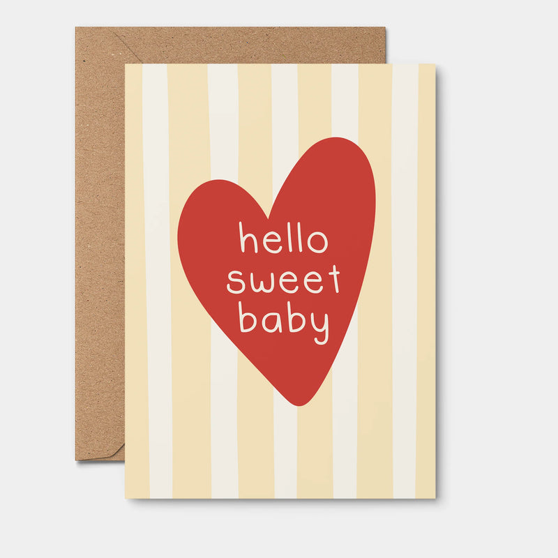 Hello Sweet Baby Card