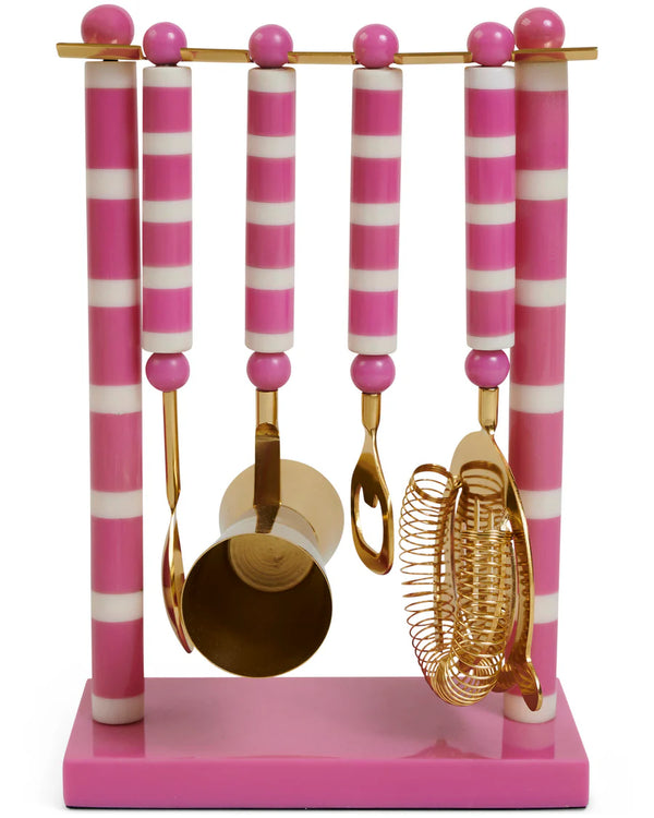 Gypsy Rose Stripe Resin Bar Tool Set