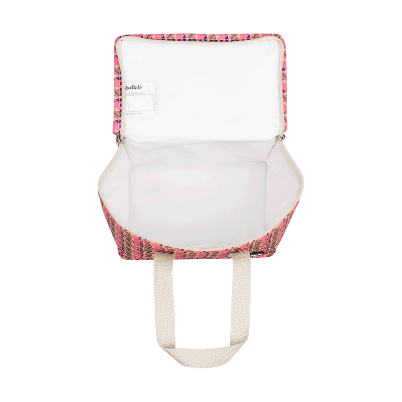 Lunch Box | Pink Houndstooth
