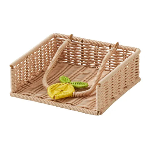 Citron Woven Napkin Holder