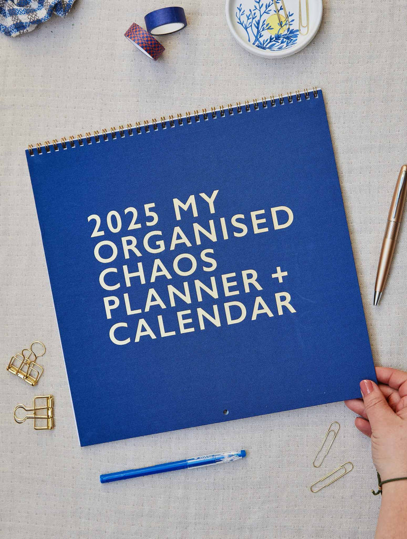 2025 Linen Planner & Calendar - Indigo