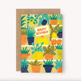 Plant Party Birthday Card
