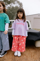 Dusty Star Pants - Pink Gingham