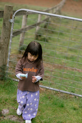 Sunday Tee - Brown + Orange