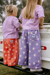 Dusty Star Pants - Pink Gingham