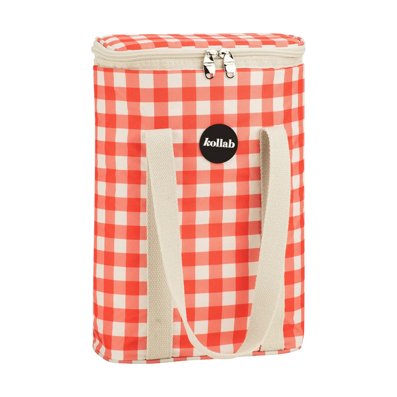 Wine Cooler Bag | Red Check