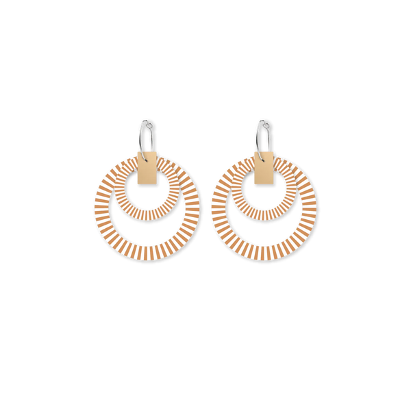 Playful Hues Double Halo Hoop Earrings
