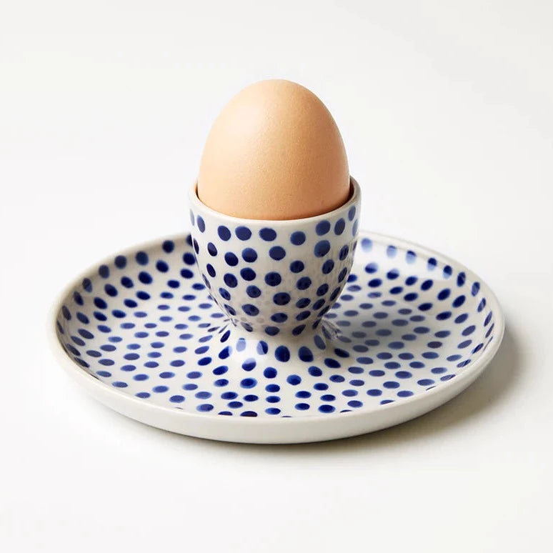 Chino Egg Cup Blue Spot