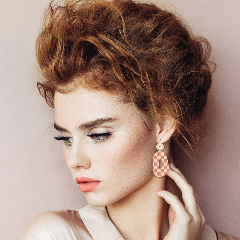 Playful Hues Organis Oval Drop Earrings