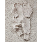 Oatmeal Dotty Zip Suit