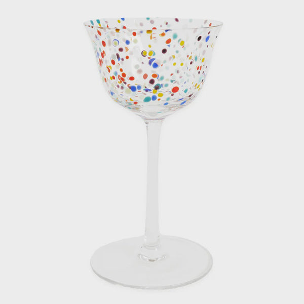 PARTY SPECKLE COUPE GLASS 2P SET