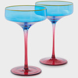 SAPPHIRE DELIGHT COUPE GLASS 2P SET