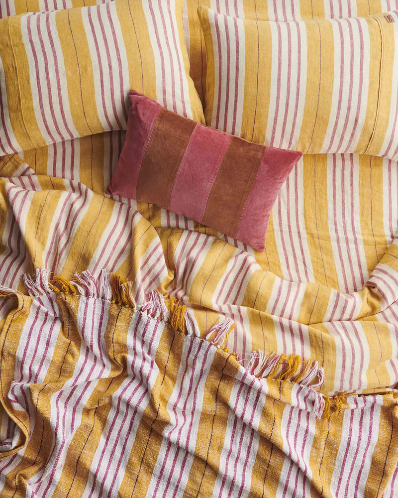 Sweet Stripe Woven Pillowcases